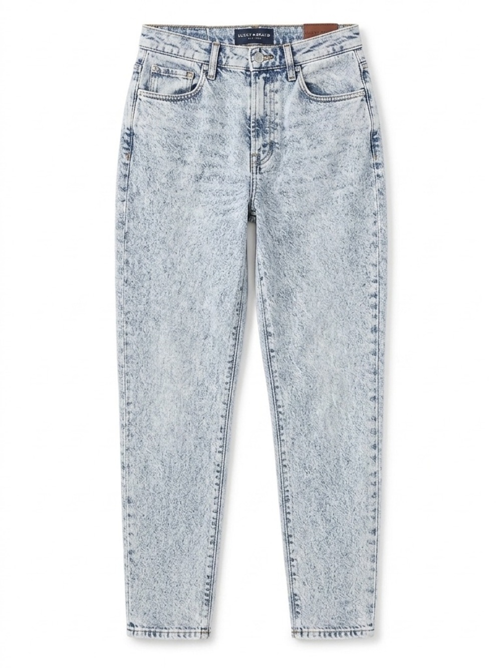 Lucky Brand Drew Mom Jeans High Rise Acid Wash Tapered Denim Women’s 8/29R